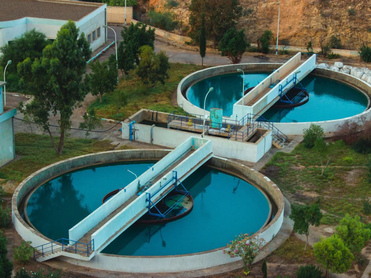 Estação de tratamento de água e efluentes industriais
